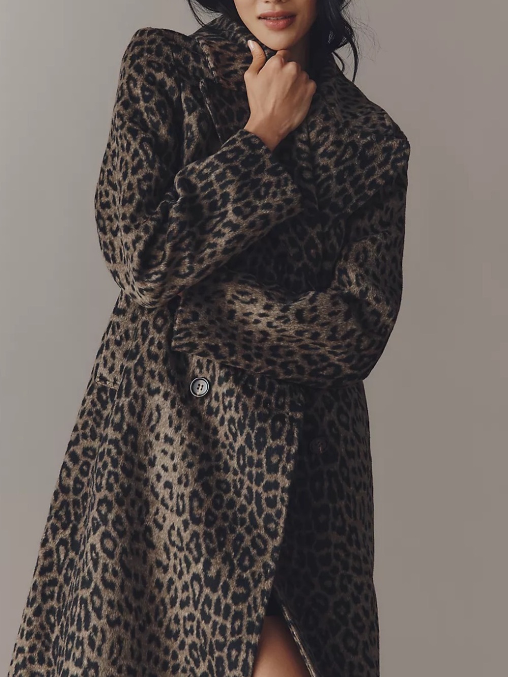 MAEVE➕ANTHROPOLOGIE LEOPARD COAT NWT